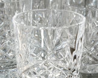 Crystal rocks glasses