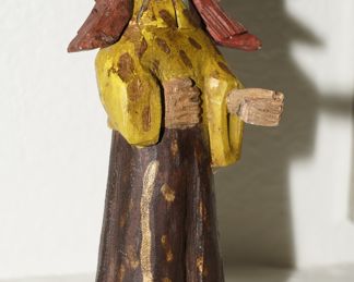 Vintage carved wood St Francis santos