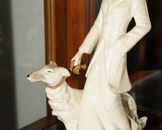 Vintage Czech figurine with dog