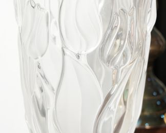 Mikasa etched Satin Tulip vase