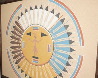 48 Feather Sand Painting