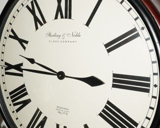 Oversized Sterling & Noble wall clock