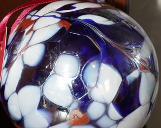 Blown glass ornament