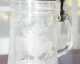 Etched beer steins