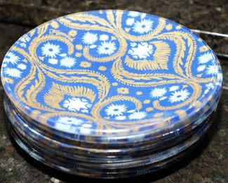 There are several Fragonard dessert sets; in colorful patterns & designs.