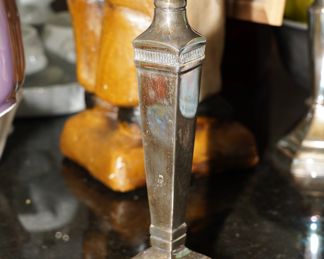 Pottery Barn distressed candle holders-set of 2