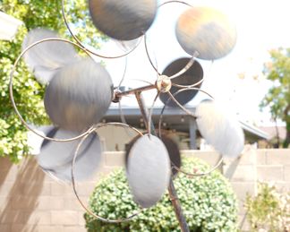 Cast iron yard windmill