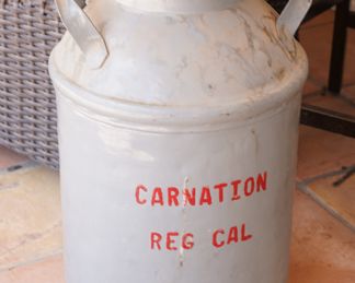 Old Carnation milk can