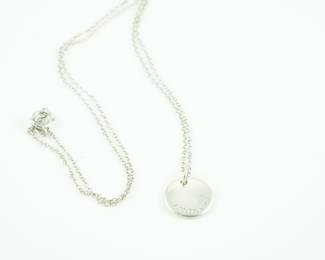Tiffany & Co sterling medallion necklace