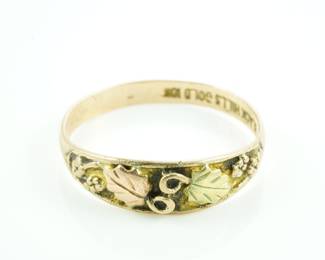 Black hills gold ring