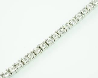 Swarovski crystal tennis bracelet in sterling