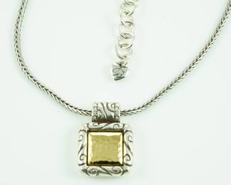 Brighton two tone pendant & chain