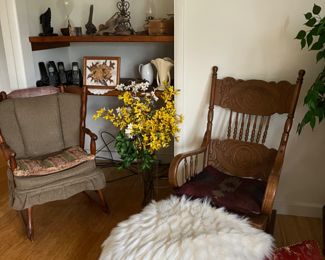 Antique chairs & various