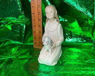 Nao by Lladro Girl with Puppy $18.00