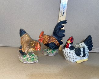 3 Chickens largest one is 8 inches tall $15.00 