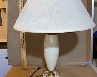 White and Brass Lamp $35.00