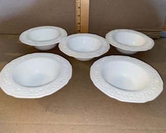 Milk Glass 50 Piece Dish Set $55.00 (see next photos)