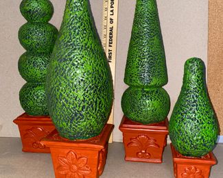 4 Ceramic Topiary 18 inches Tall $40.00