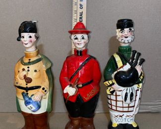 Set of 3 Decanters $30.00 (red hat has a chip)