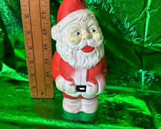 8 Inch Rubber Squeak Santa $10.00