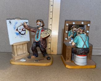 2 Emmett Kelly Figurines $20.00