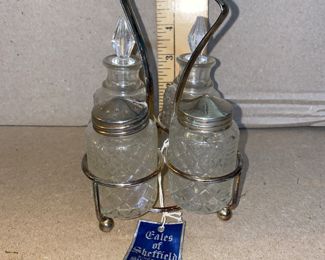 Salad Set Silver Plated $8.00