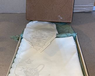 Real Chinese Hand Made 14 X 14 Napkins 12 Pieces $20.00