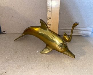 Brass Dolphin and Swan $20.00