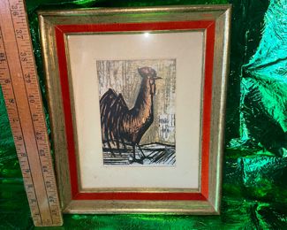 Bernard Buffet 1959 Chicken Print $40.00