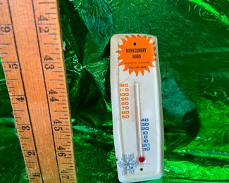 Montgomery Ward De Motte Indiana Thermometer $18.00