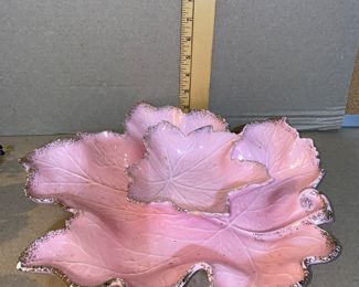 California Pink Leaf 2 Pieces, one has a chip see photo $16.00