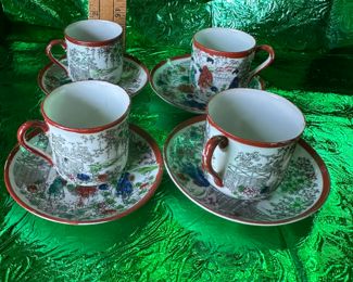4 Japanese Cups and Saucers $12.00