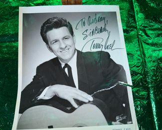 Tommy Cash Autographed Photo (Photo has a rip) $5.00