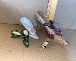 4 Shoes, one the hinge is separated $8.00
