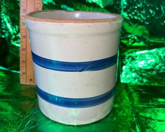 6 Inch Crock Unmarked $12.00