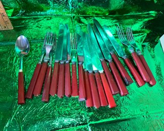 Bakelite Flatware See Next Photo As Well $40.00