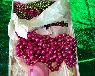 Glass Garland and Ornament $12.00