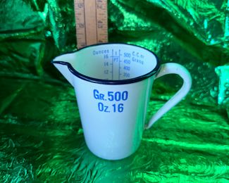 Enamel Ware Pitcher $14.00