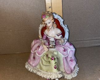 KPM Porcelain Woman Sitting $10.00