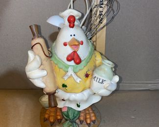 Chicken Utensil Holder with Utensils $9.00