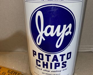 Jays Potato Chips Can $8.00