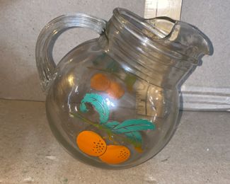 Anchor Hocking Orange Ball Pitcher $8.00