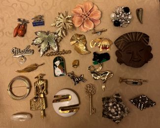 Costume Jewelry Pins All $24.00