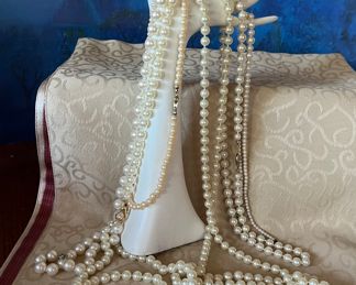 Pearl Necklaces $15.00  (Hand Not Included)