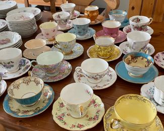 Tea cup collection
