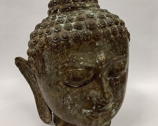 BUDDHA HEAD WITH SNAIL HAIR