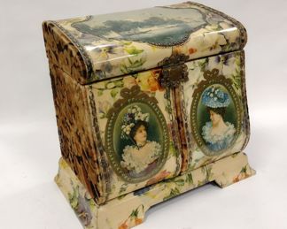 CELLULOID  COVERED VANITY BOX