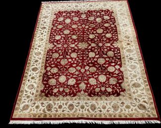 HAND MADE SEHRAZAT RUG. WOOL ON COTTON/SILK