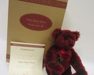 STEIFF DEW DROP ROSE BEAR