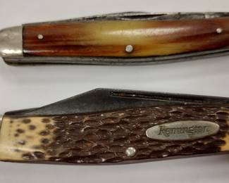 TWO REMINGTON POCKET KNIVES